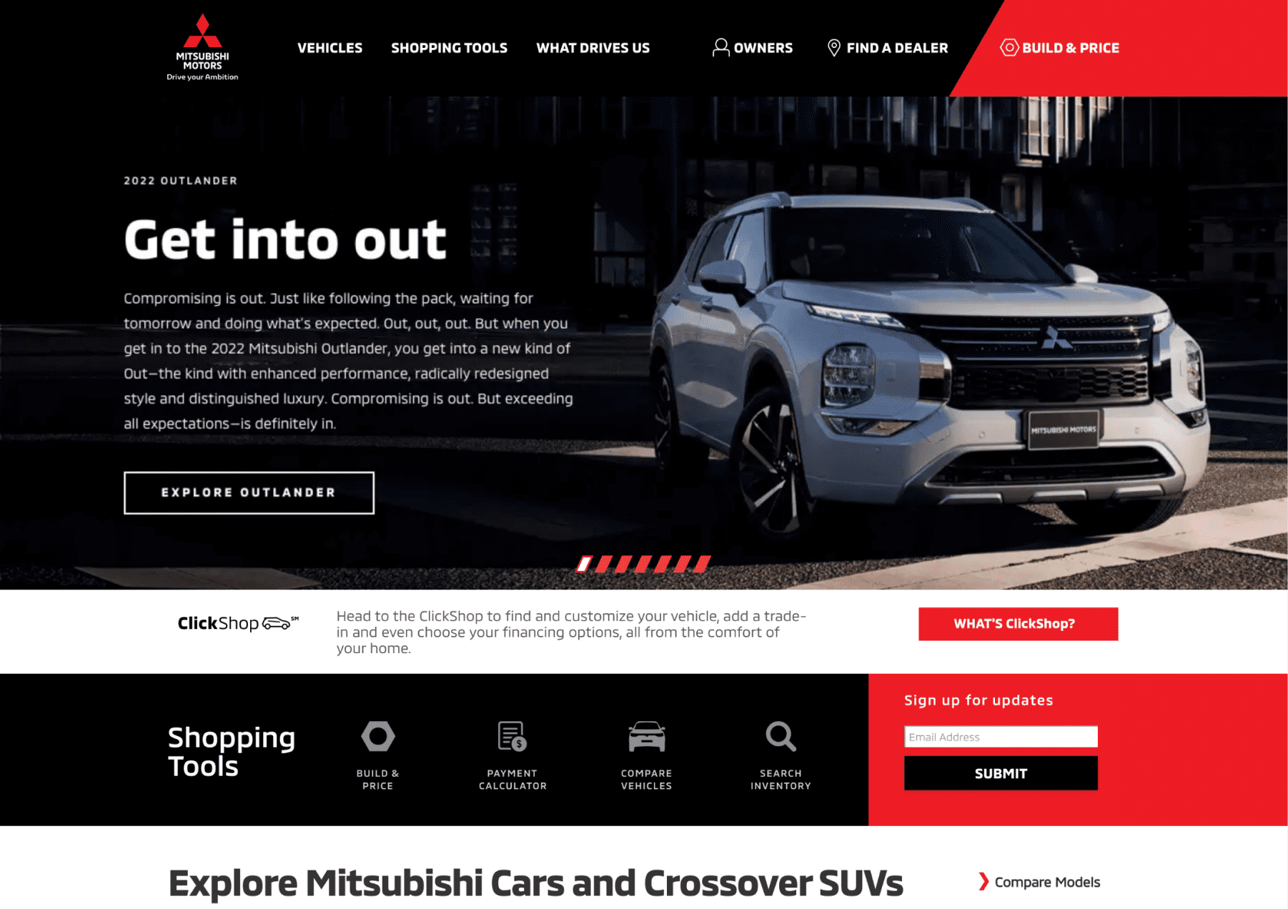 Mitsubishi Motors North America Homepage